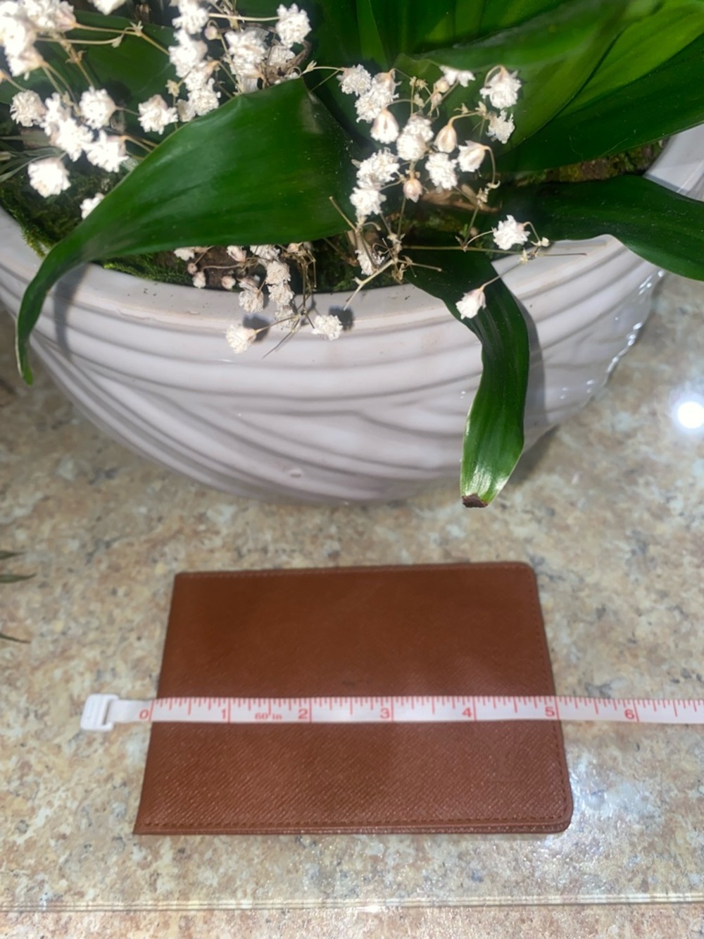 Louis Vuitton Vintage Brown Taiga Leather Unisex Card Holder Wallet SP0977 EUC - Picture 14 of 15